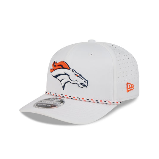 Denver Broncos Optic White Performance Rope 9SEVENTY Stretch-Snap Hat - New Era Cap