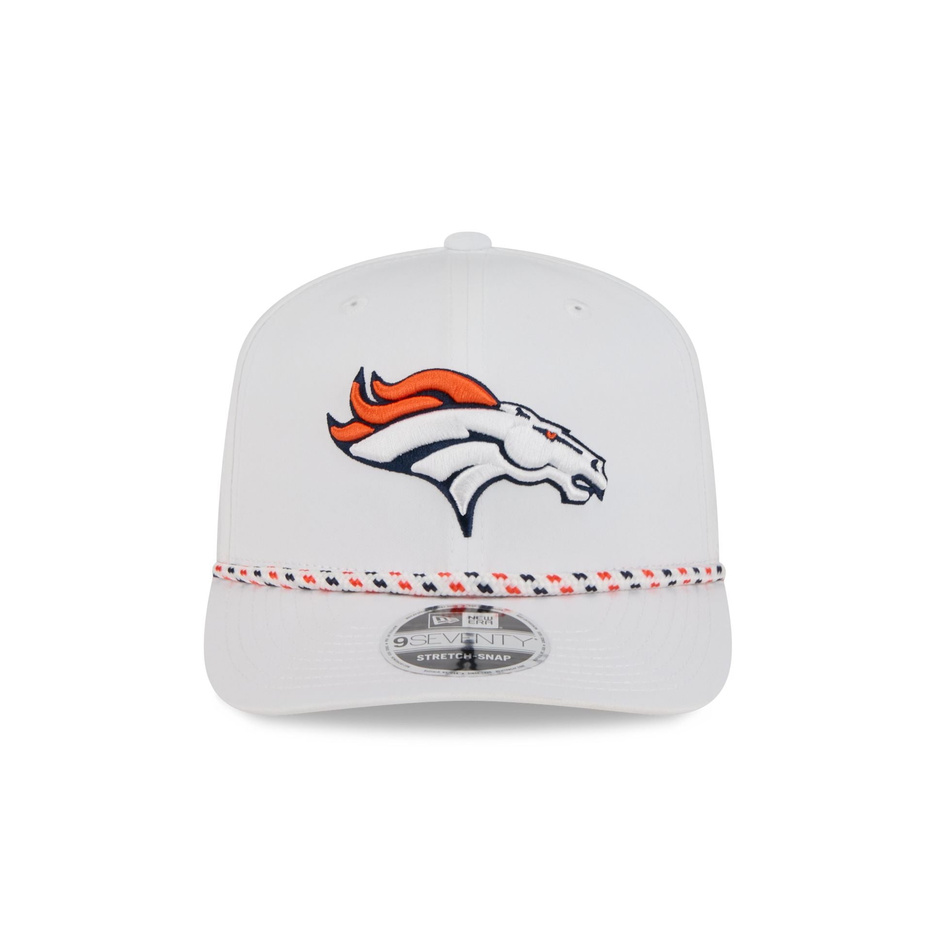 Denver Broncos Optic White Performance Rope 9SEVENTY Stretch-Snap Hat