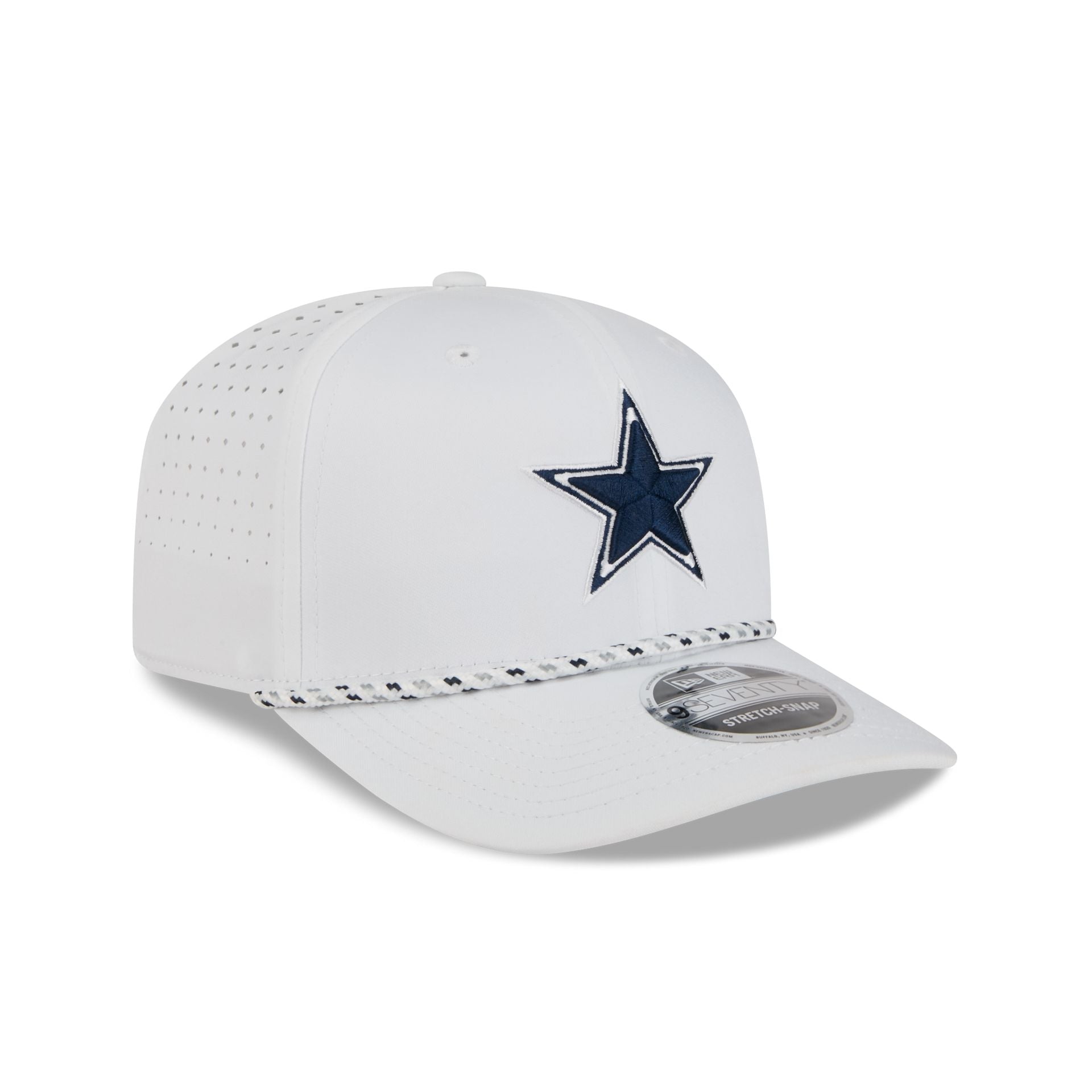 Dallas Cowboys Optic White Performance Rope 9SEVENTY Stretch-Snap Hat