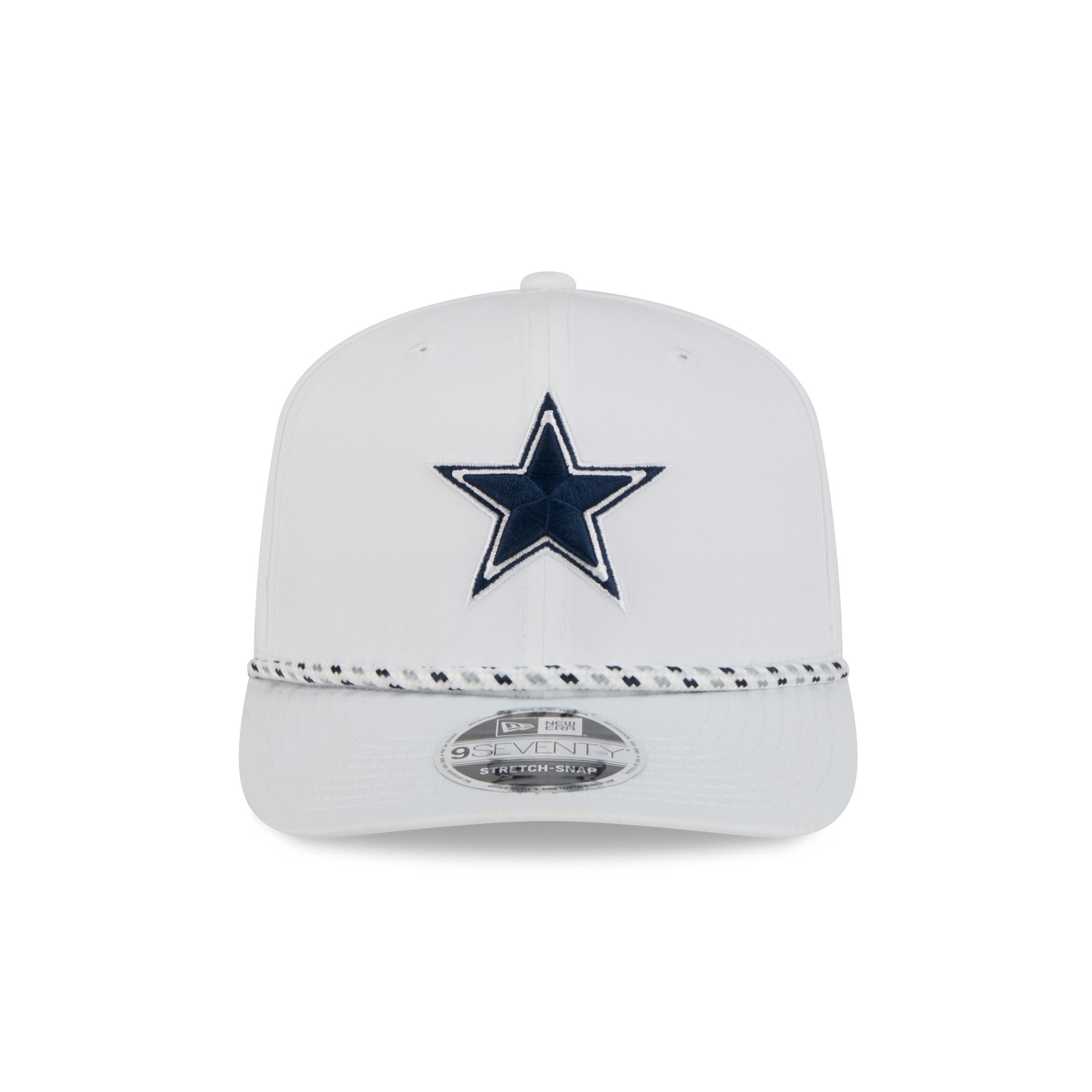 Dallas Cowboys Optic White Performance Rope 9SEVENTY Stretch-Snap Hat