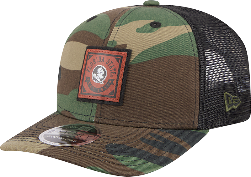 Florida State Seminoles Camo Canvas 9SEVENTY Trucker Hat