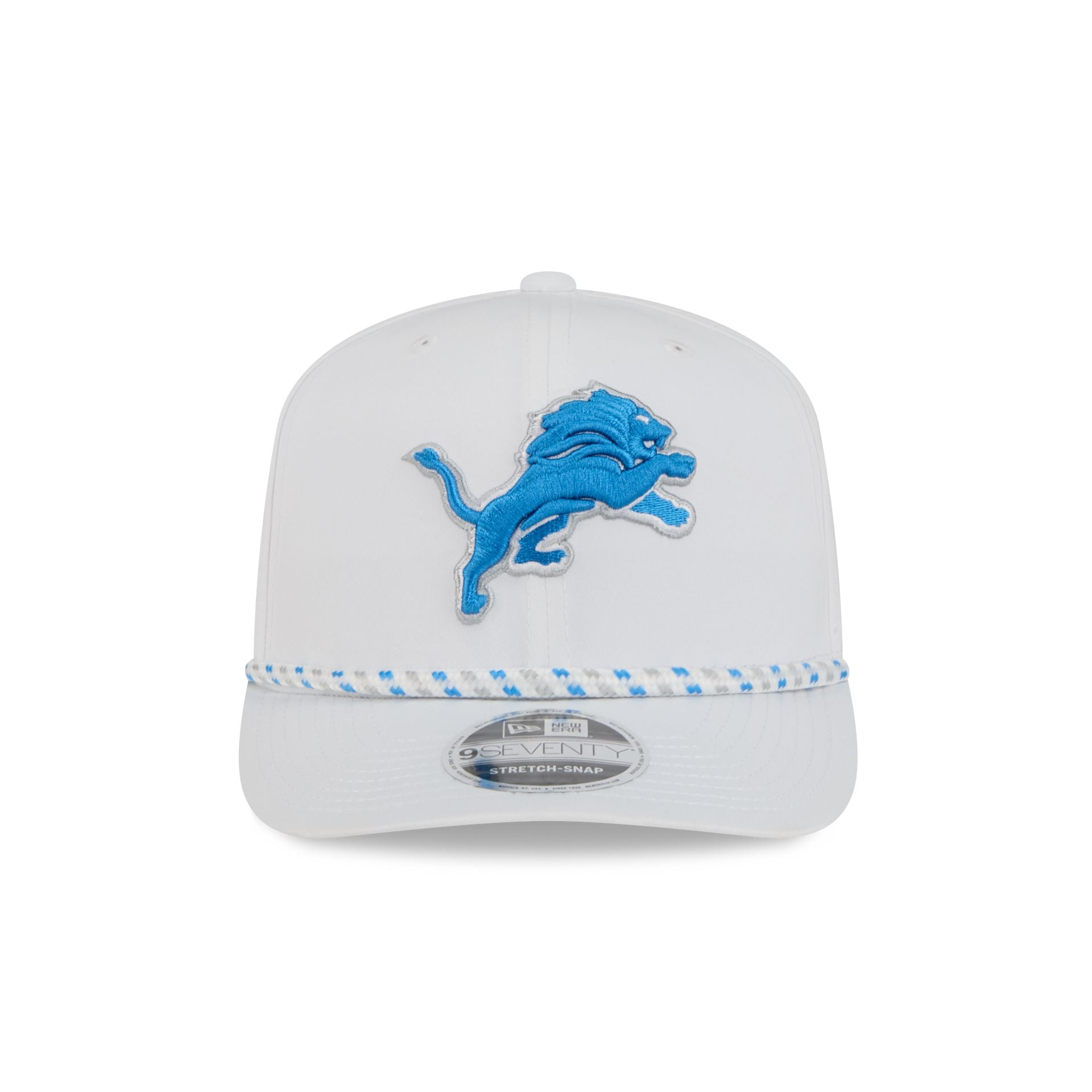 Detroit Lions Optic White Performance Rope 9SEVENTY Stretch-Snap Hat