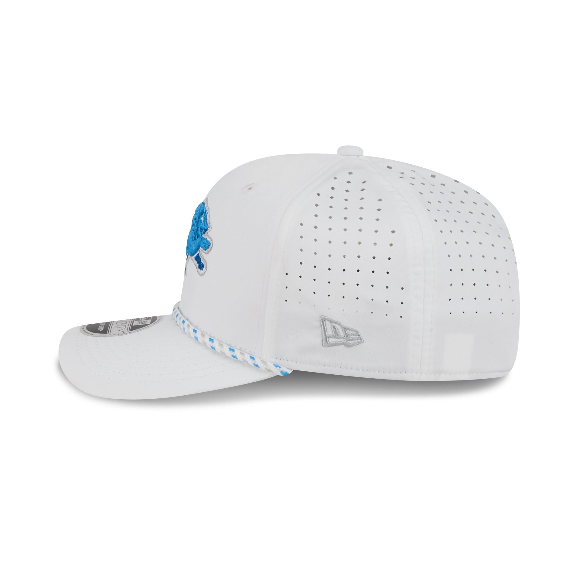 Detroit Lions Optic White Performance Rope 9SEVENTY Stretch-Snap Hat