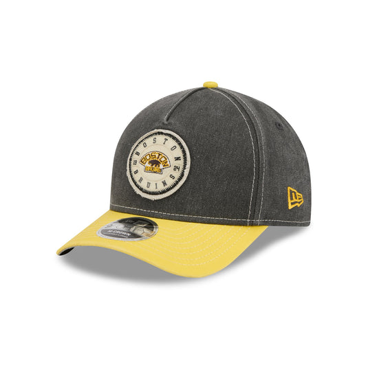 Boston Bruins Felt 9FORTY M-Crown A-Frame Snapback Hat - New Era Cap