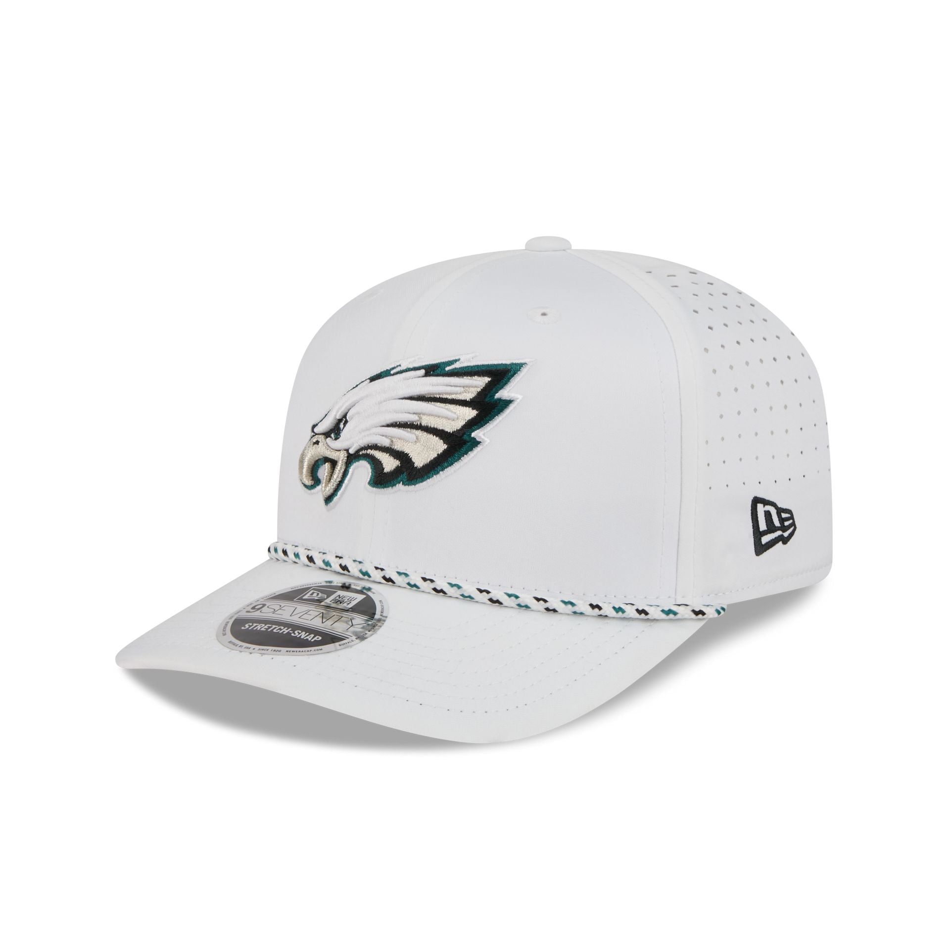 Threadbare Philadelphia Eagles Philadelphia Eagles Optic White Performance Rope 9SEVENTY Stretch-Snap ...