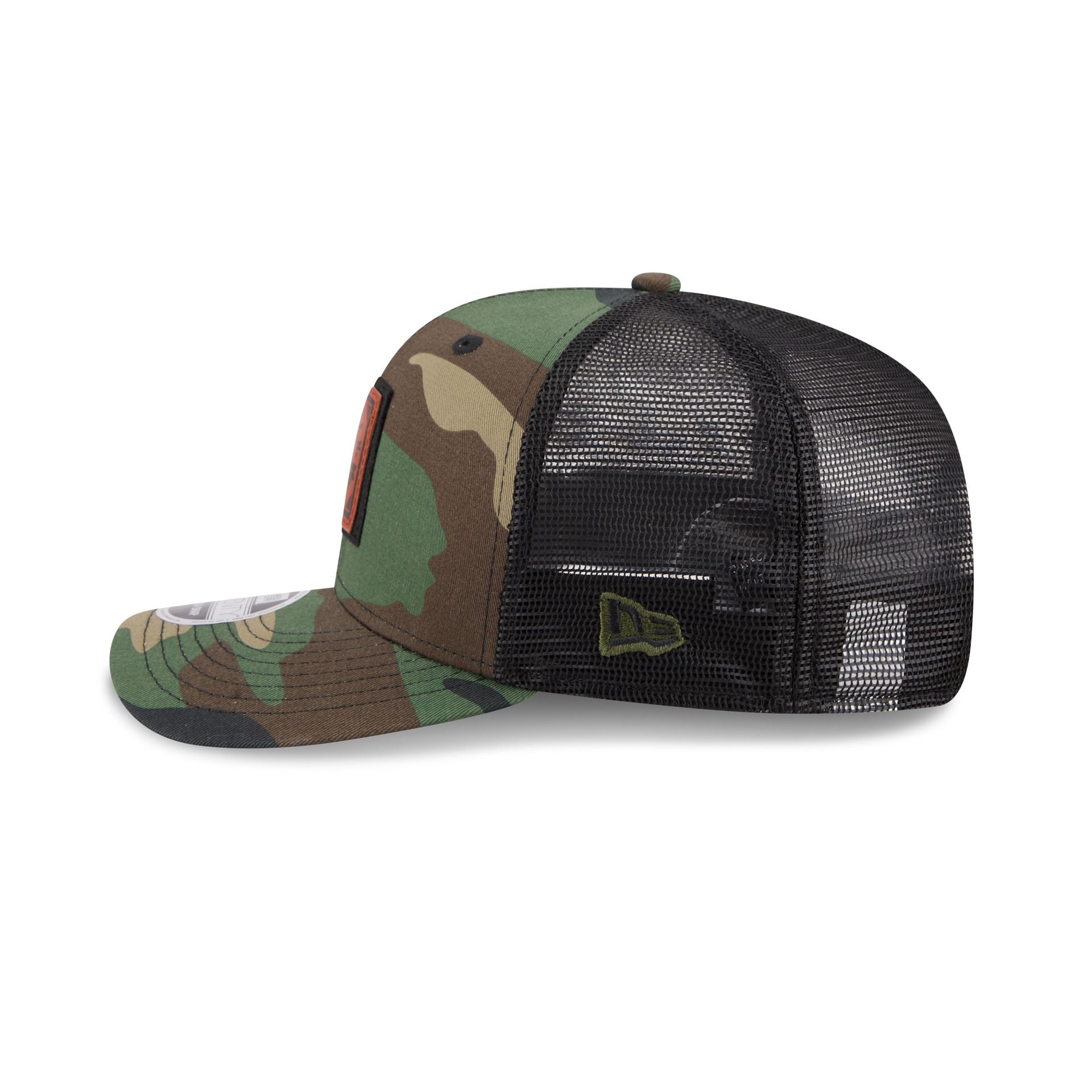 Michigan Wolverines Camo Canvas 9SEVENTY Trucker Hat