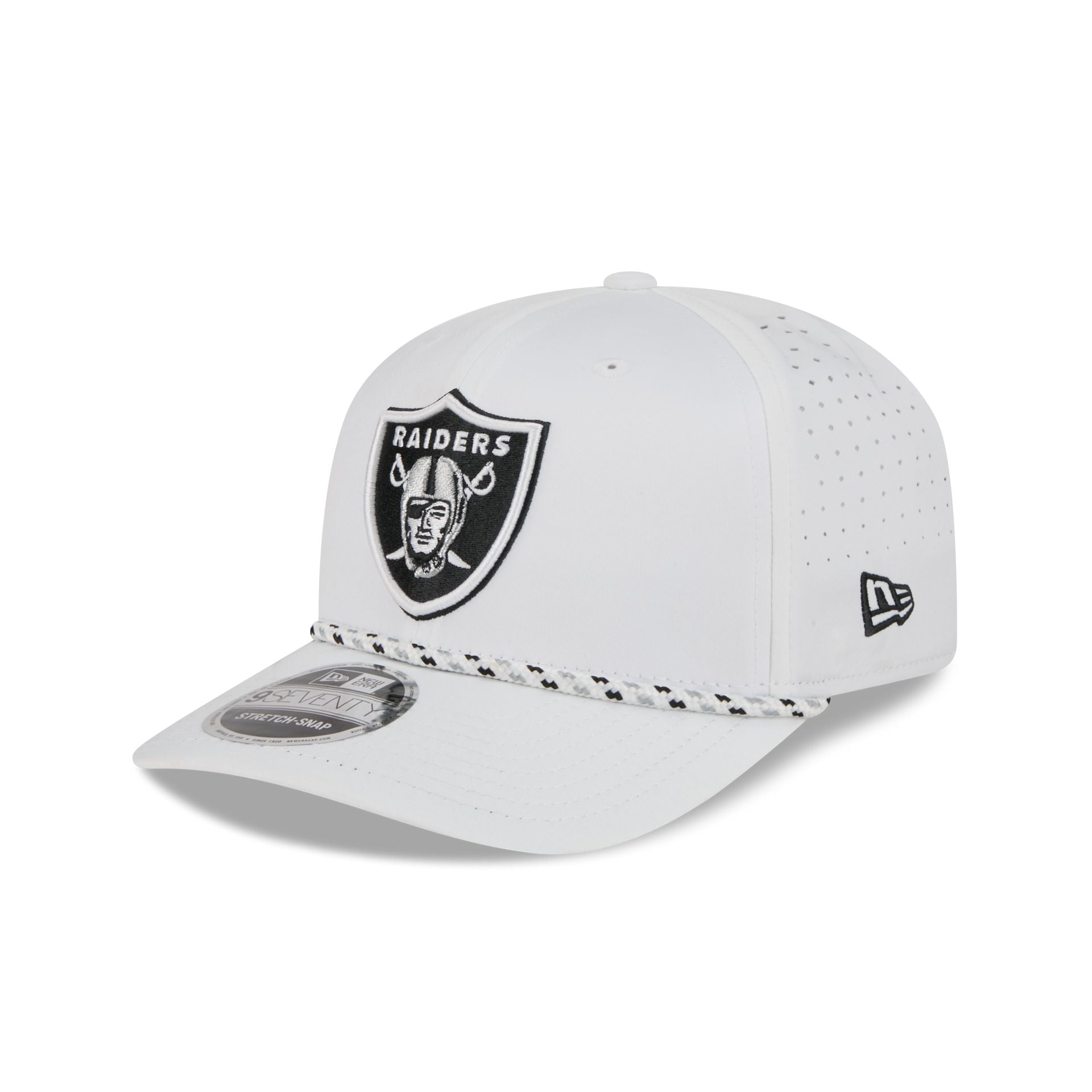 Las Vegas Raiders Optic White Performance Rope 9SEVENTY Stretch-Snap Hat