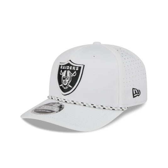 Las Vegas Raiders Optic White Performance Rope 9SEVENTY Stretch-Snap Hat - New Era Cap