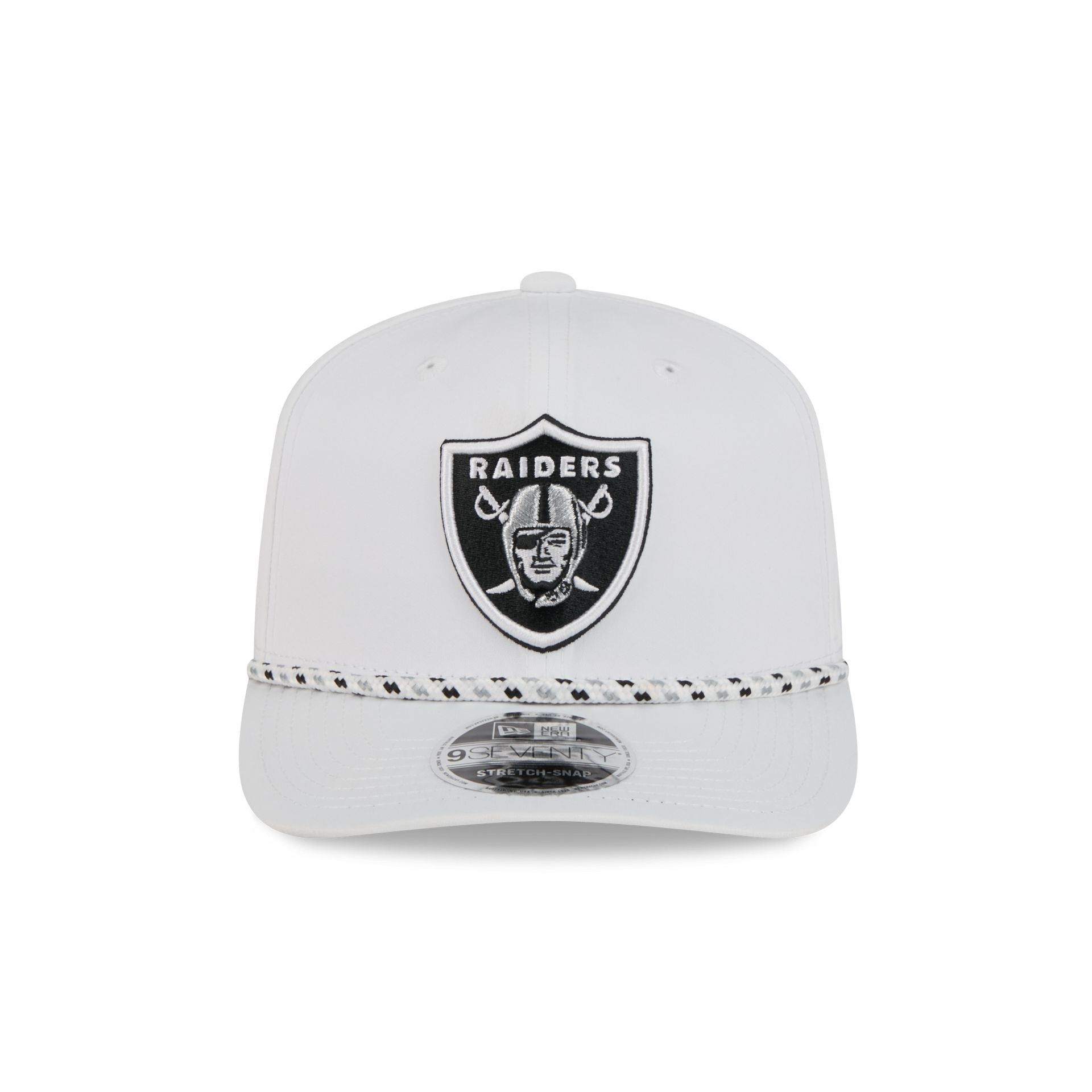 Las Vegas Raiders Optic White Performance Rope 9SEVENTY Stretch-Snap Hat