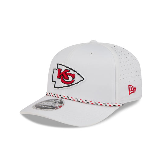 Kansas City Chiefs Optic White Performance Rope 9SEVENTY Stretch-Snap Hat - New Era Cap