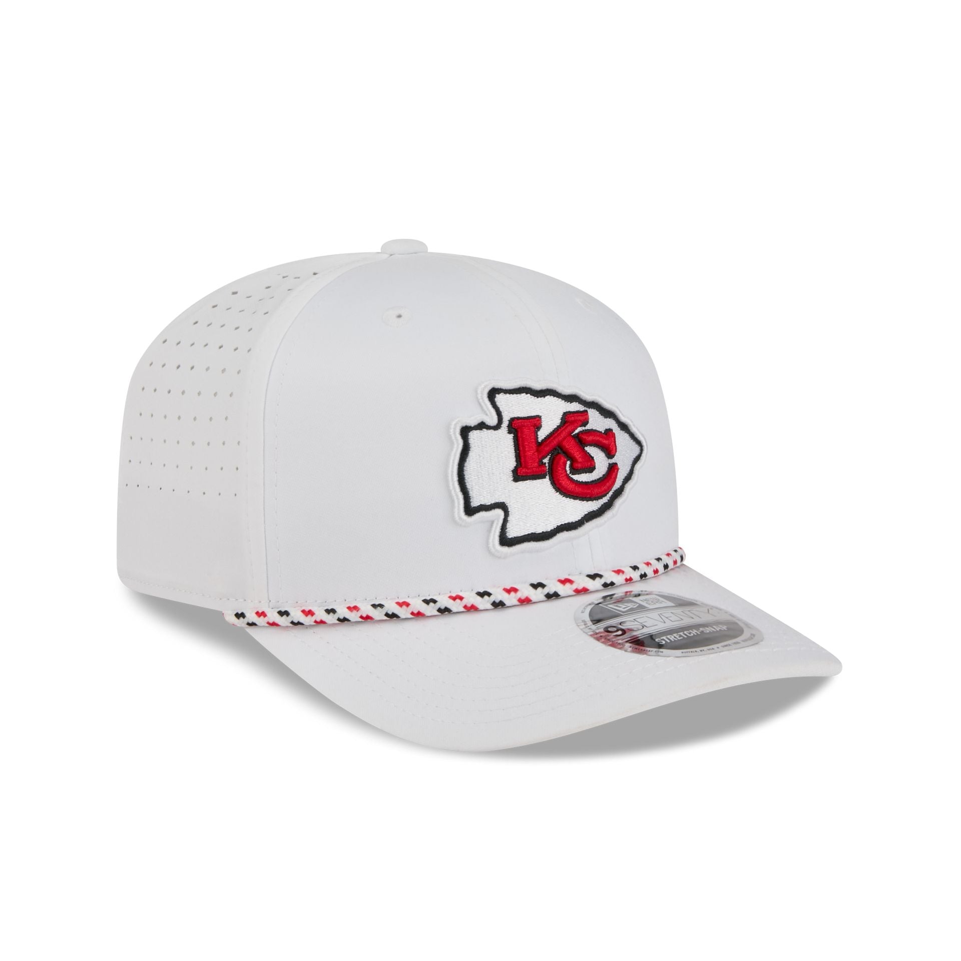 Kansas City Chiefs Optic White Performance Rope 9SEVENTY Stretch-Snap Hat
