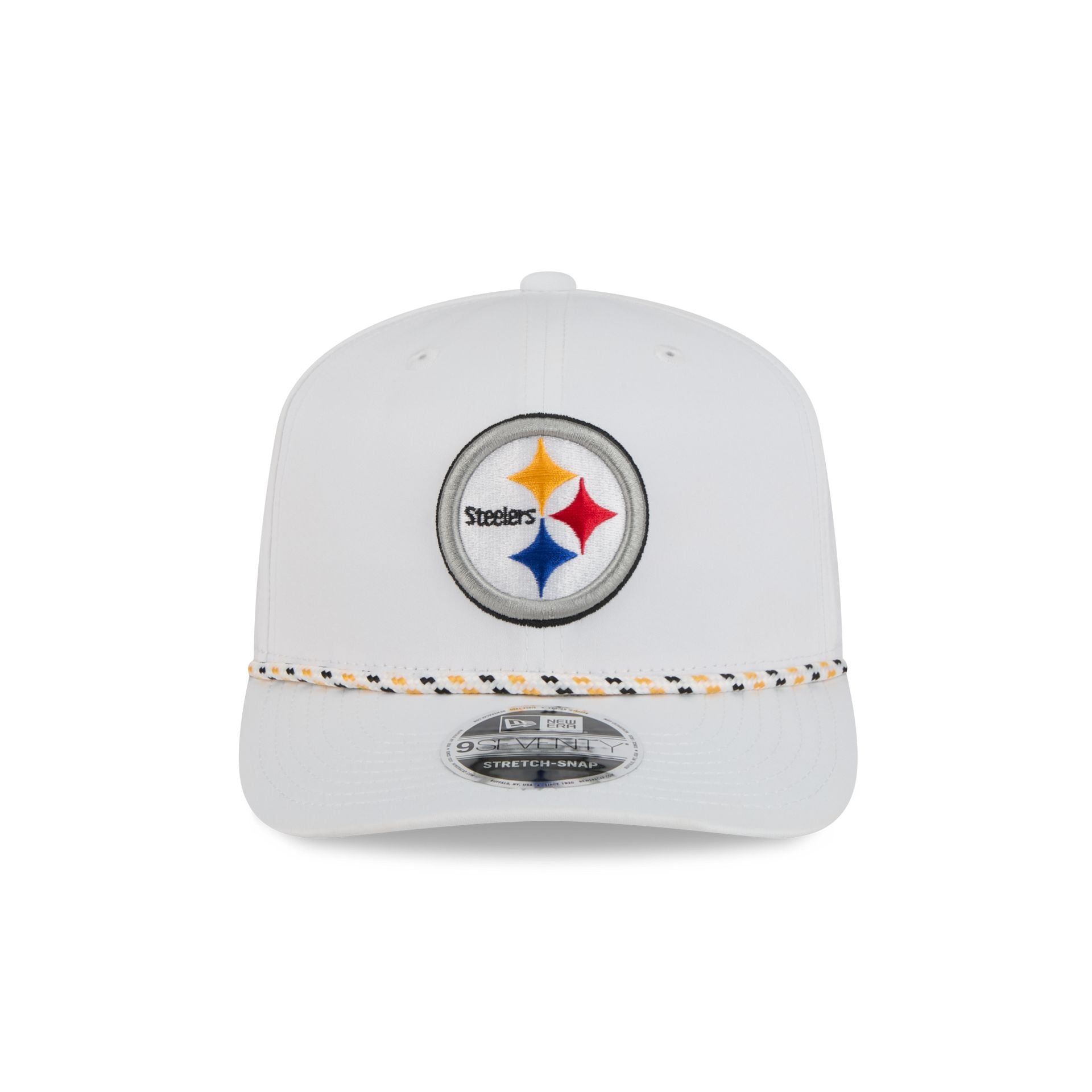 Pittsburgh Steelers Optic White Performance Rope 9SEVENTY Stretch-Snap Hat