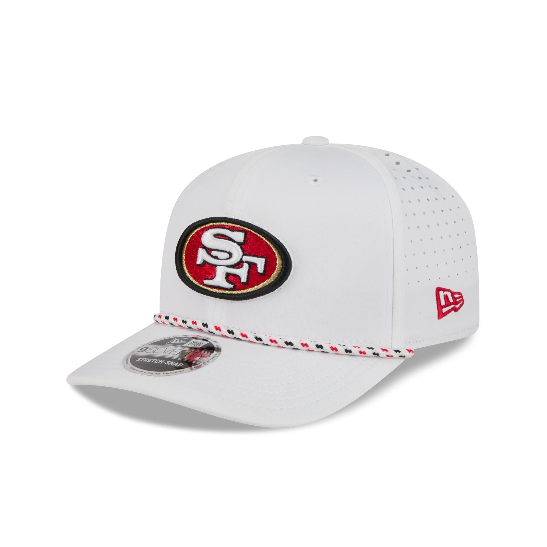 San Francisco 49ers Optic White Performance Rope 9SEVENTY Stretch-Snap Hat