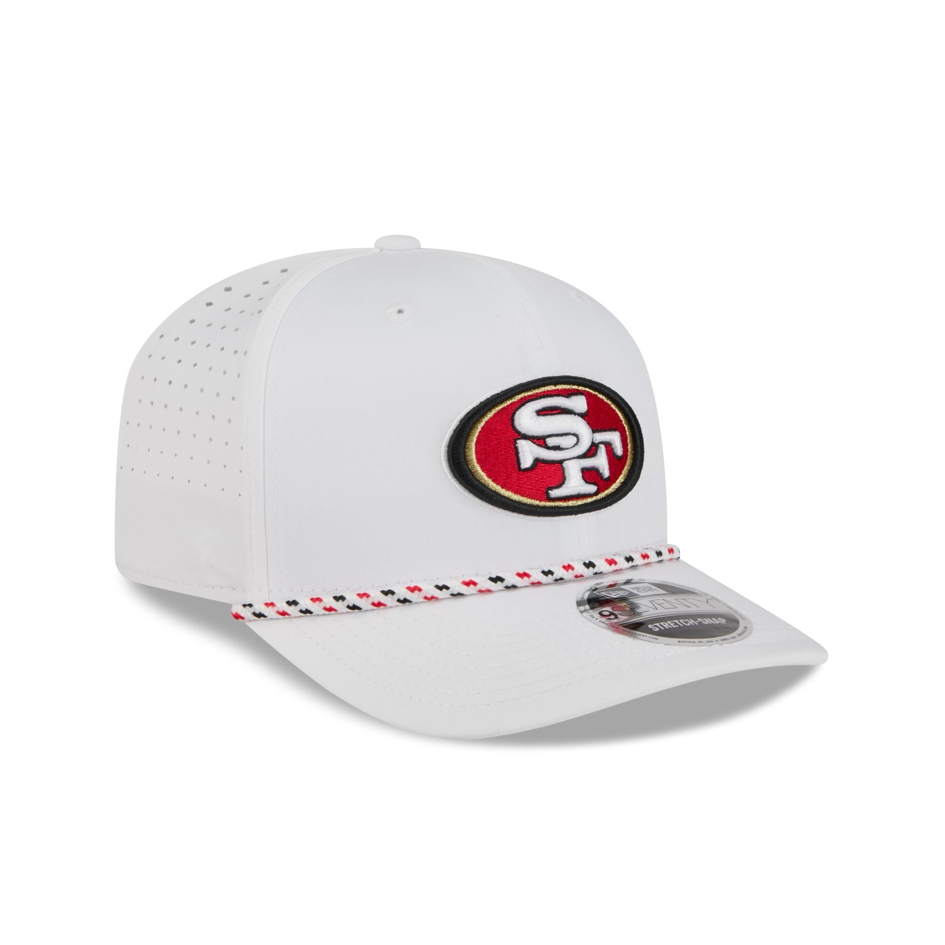 San Francisco 49ers Optic White Performance Rope 9SEVENTY Stretch-Snap Hat