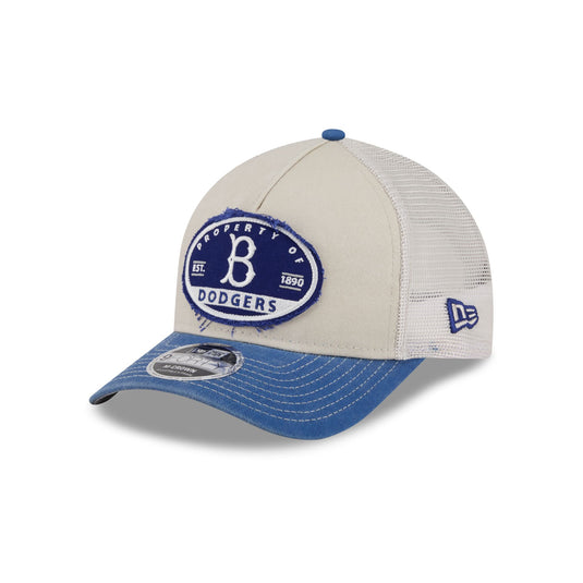 Brooklyn Dodgers Frayed 9FORTY M-Crown A-Frame Trucker Hat - New Era Cap