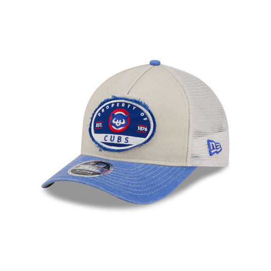 Chicago Cubs Frayed 9FORTY M-Crown A-Frame Trucker Hat - New Era Cap