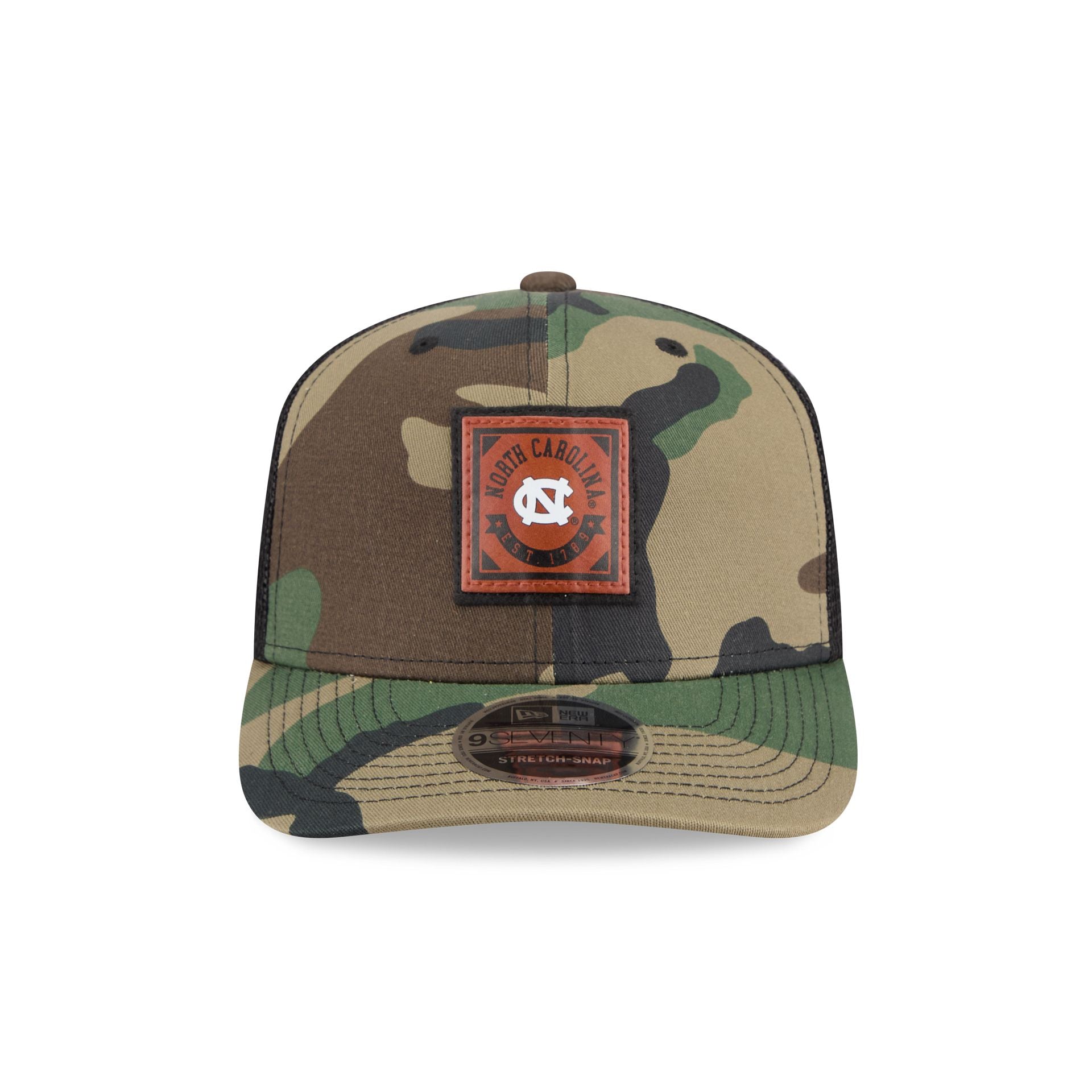 North Carolina Tar Heels Camo Canvas 9SEVENTY Trucker Hat
