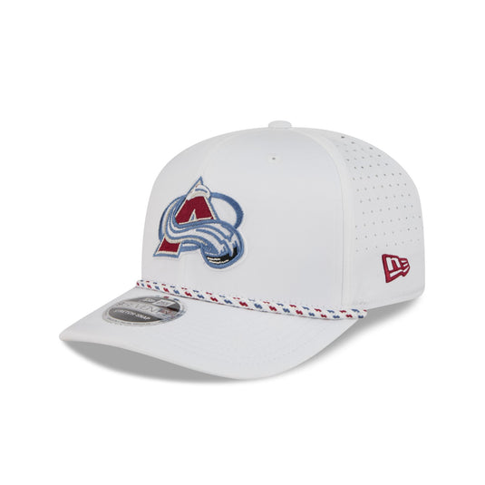 Colorado Avalanche Optic White Performance Rope 9SEVENTY Stretch-Snap Hat - New Era Cap