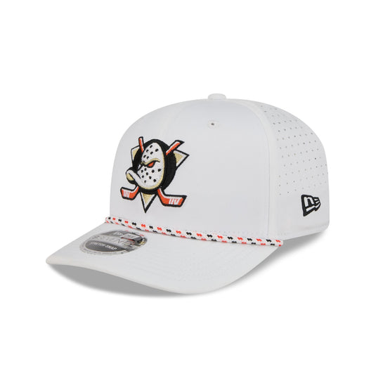 Anaheim Ducks Optic White Performance Rope 9SEVENTY Stretch-Snap Hat - New Era Cap