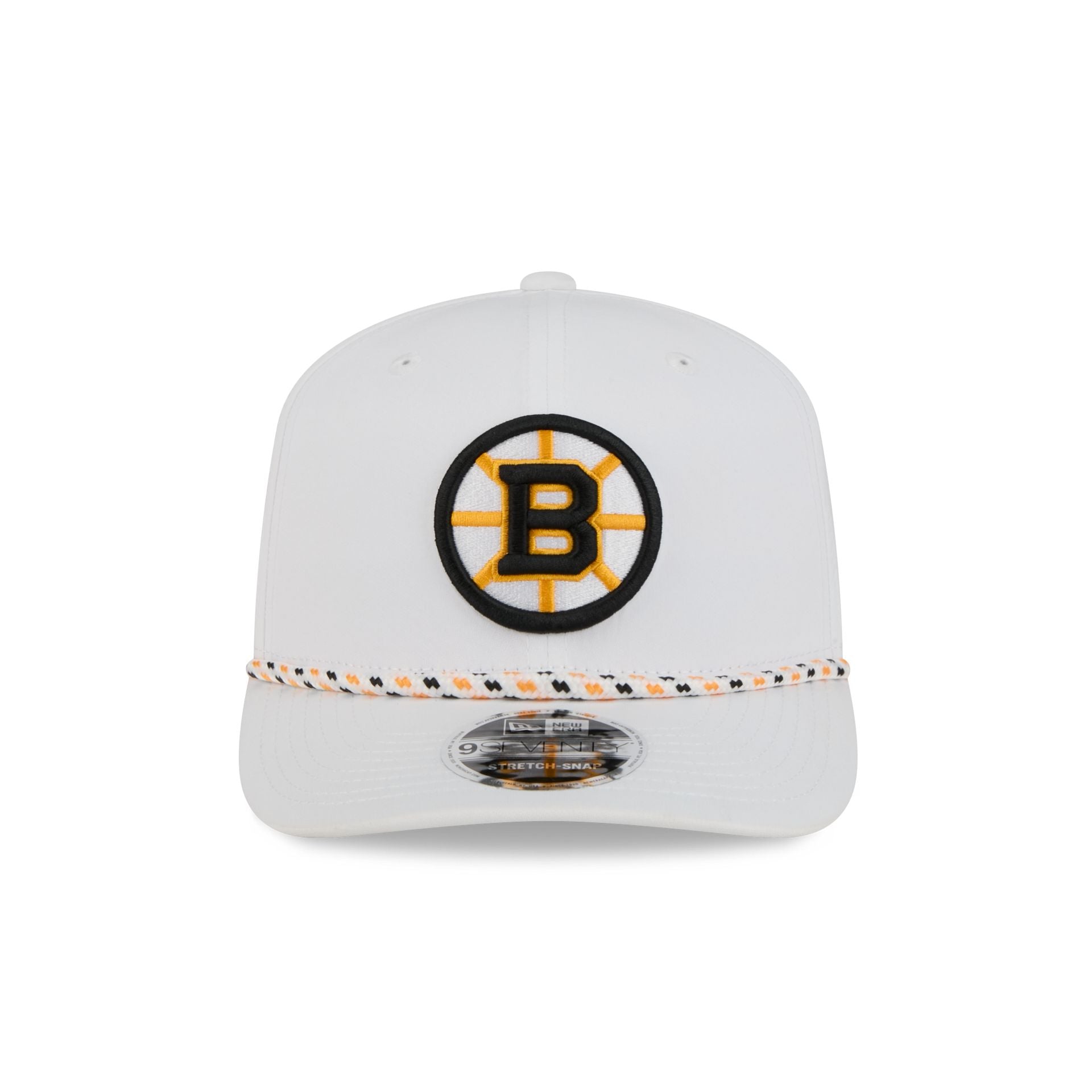 Boston Bruins Optic White Performance Rope 9SEVENTY Stretch-Snap Hat
