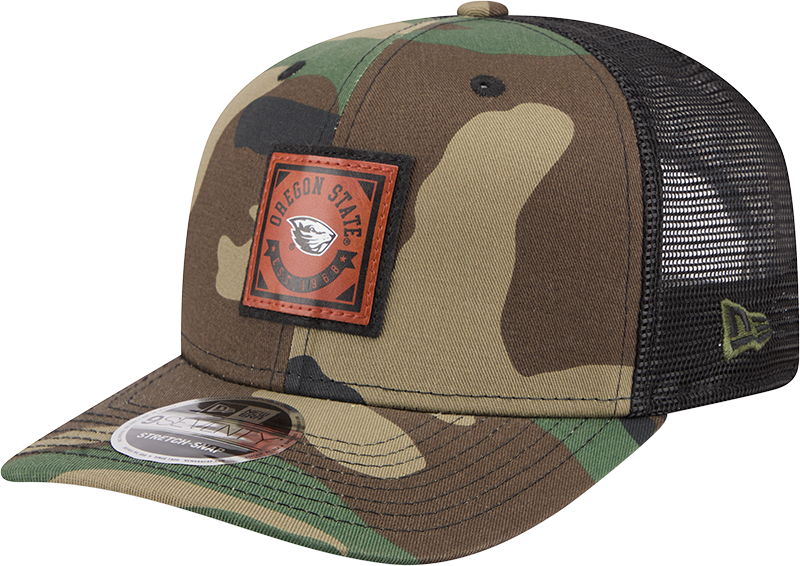 Oregon State Beavers Camo Canvas 9SEVENTY Trucker Hat