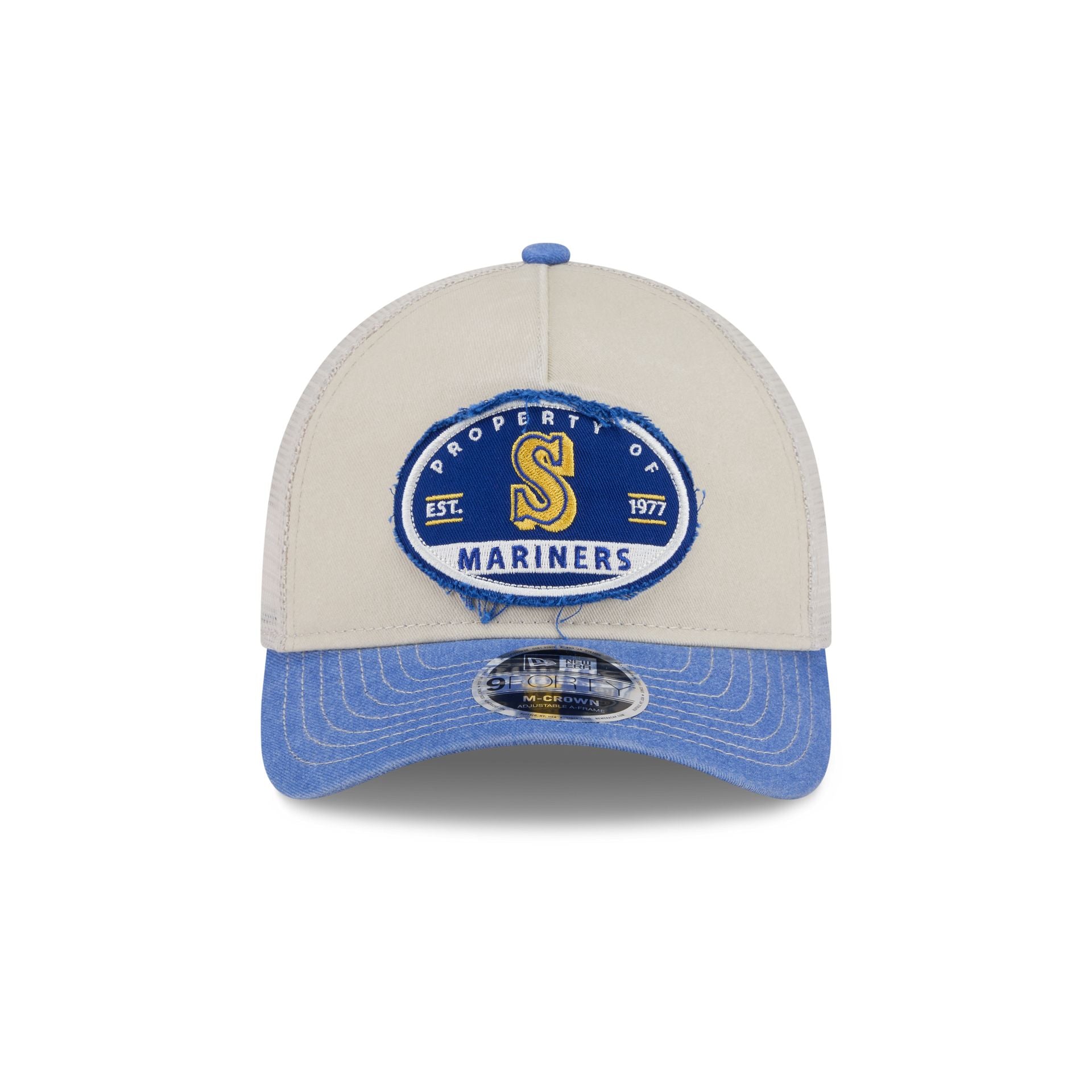 Seattle Mariners Frayed 9FORTY M-Crown A-Frame Trucker Hat