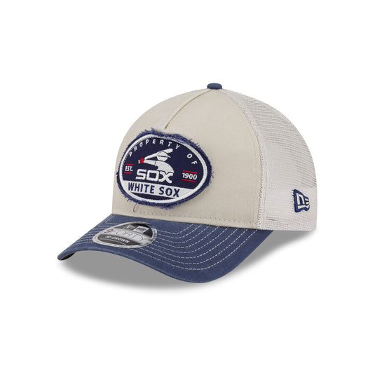 Chicago White Sox Frayed 9FORTY M-Crown A-Frame Trucker Hat - New Era Cap