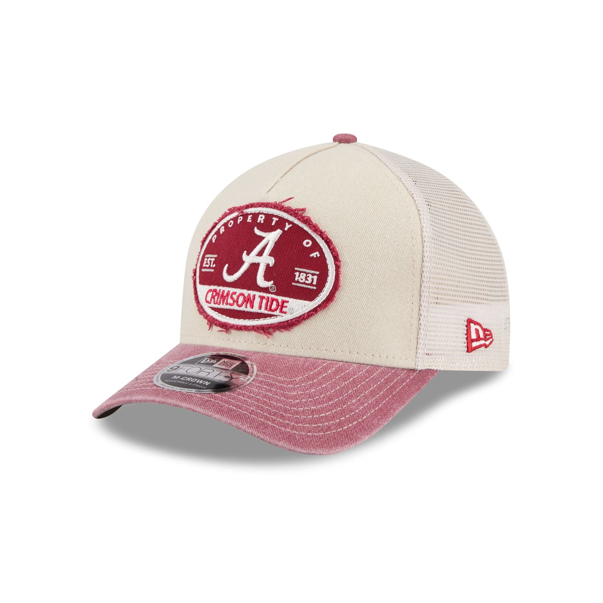 Alabama Crimson Tide Frayed 9FORTY M-Crown A-Frame Trucker Hat