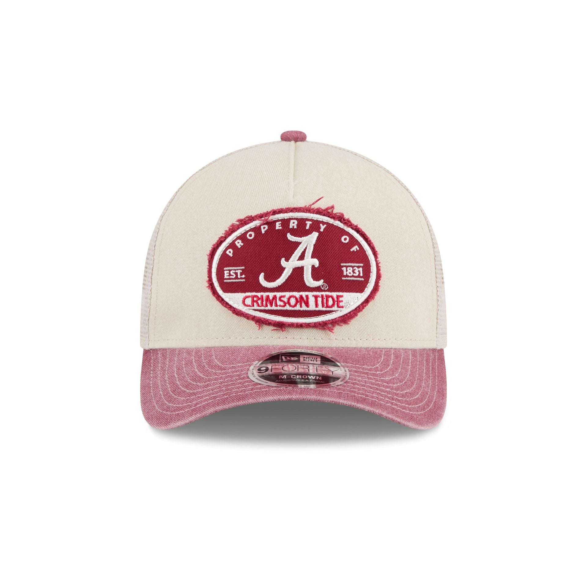 Alabama Crimson Tide Frayed 9FORTY M-Crown A-Frame Trucker Hat
