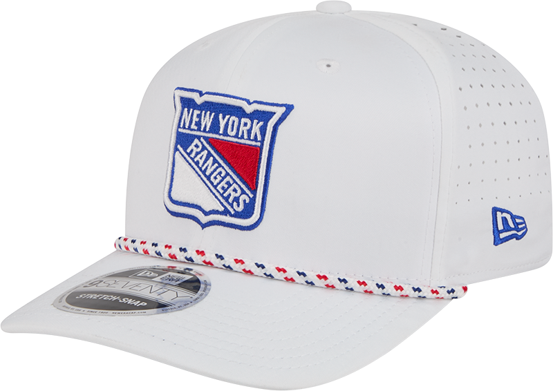 New York Rangers Optic White Performance Rope 9SEVENTY Stretch-Snap Hat