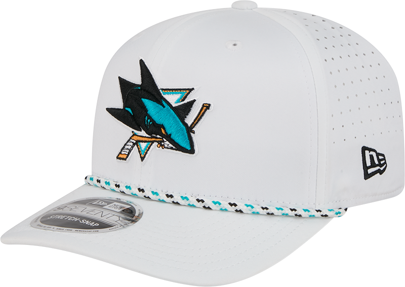 San Jose Sharks Optic White Performance Rope 9SEVENTY Stretch-Snap Hat