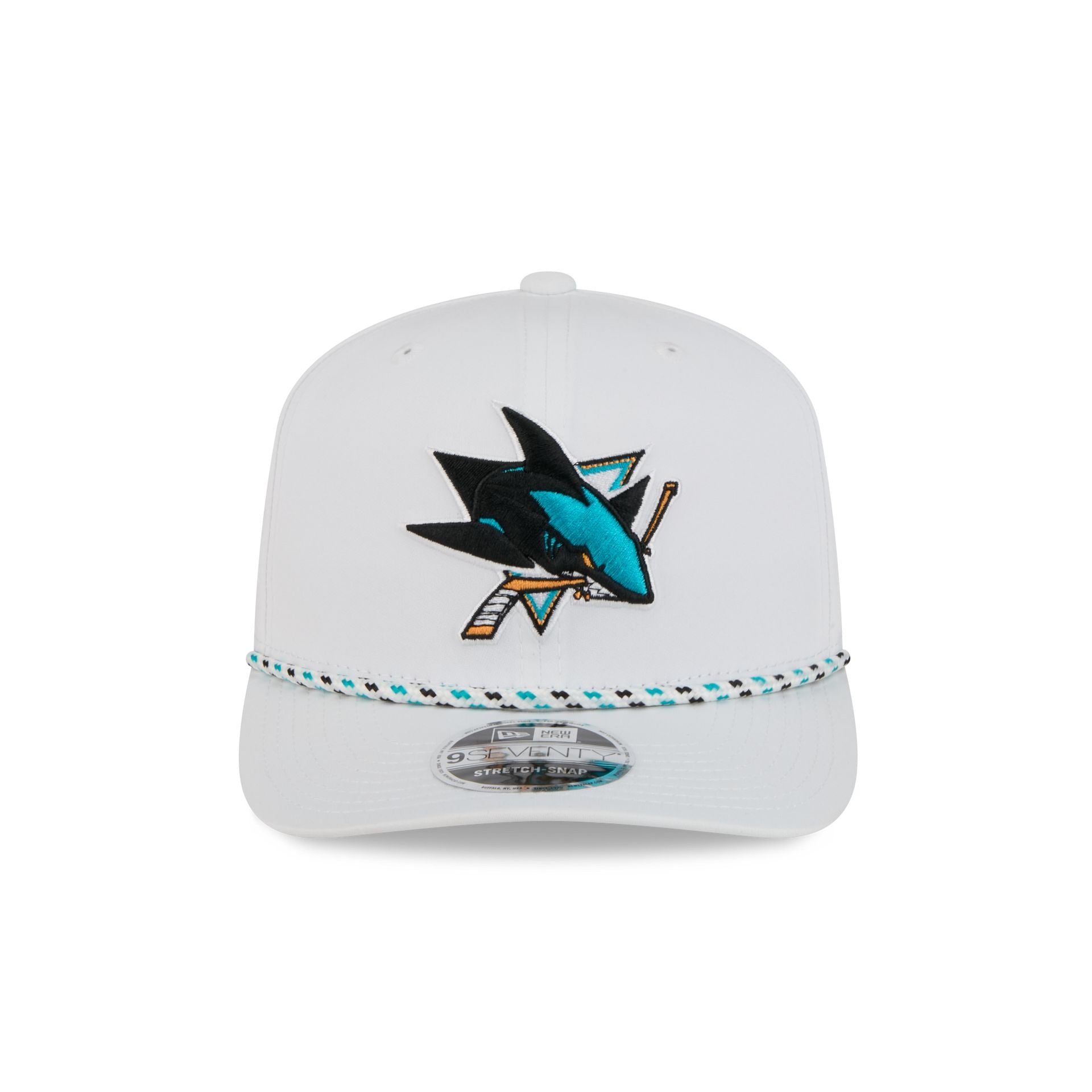 San Jose Sharks Optic White Performance Rope 9SEVENTY Stretch-Snap