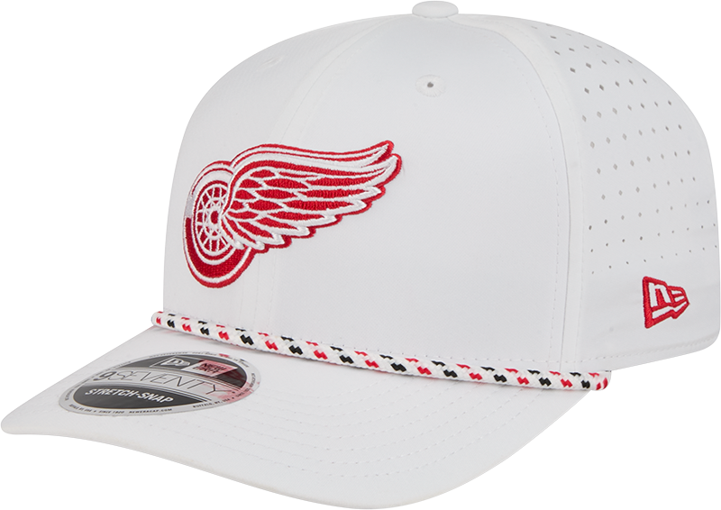 Detroit Red Wings Optic White Performance Rope 9SEVENTY Stretch-Snap Hat