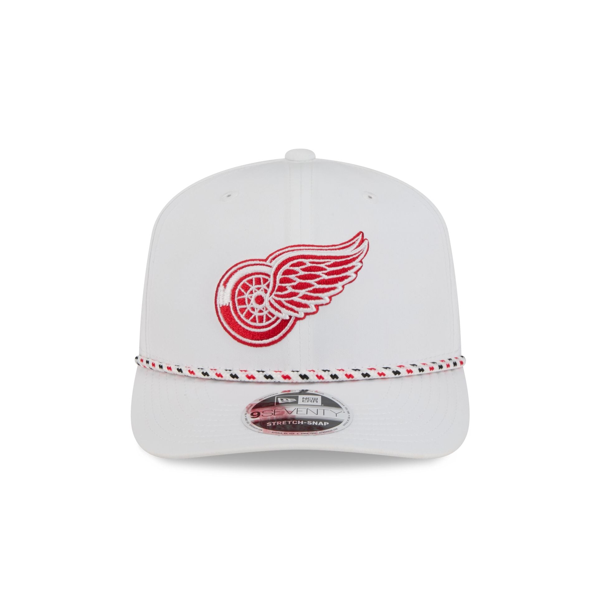 Detroit Red Wings Optic White Performance Rope 9SEVENTY Stretch-Snap Hat