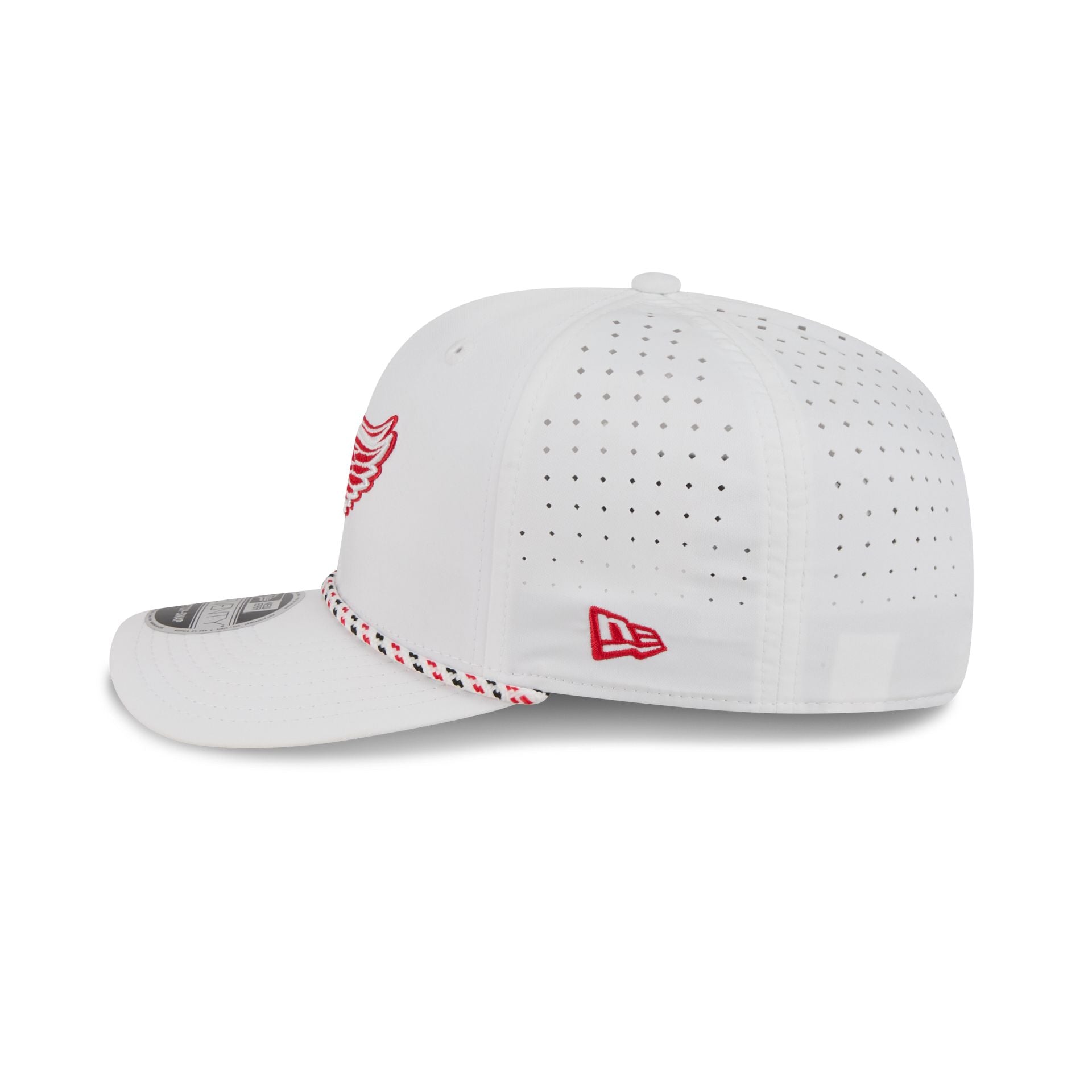 Detroit Red Wings Optic White Performance Rope 9SEVENTY Stretch-Snap Hat