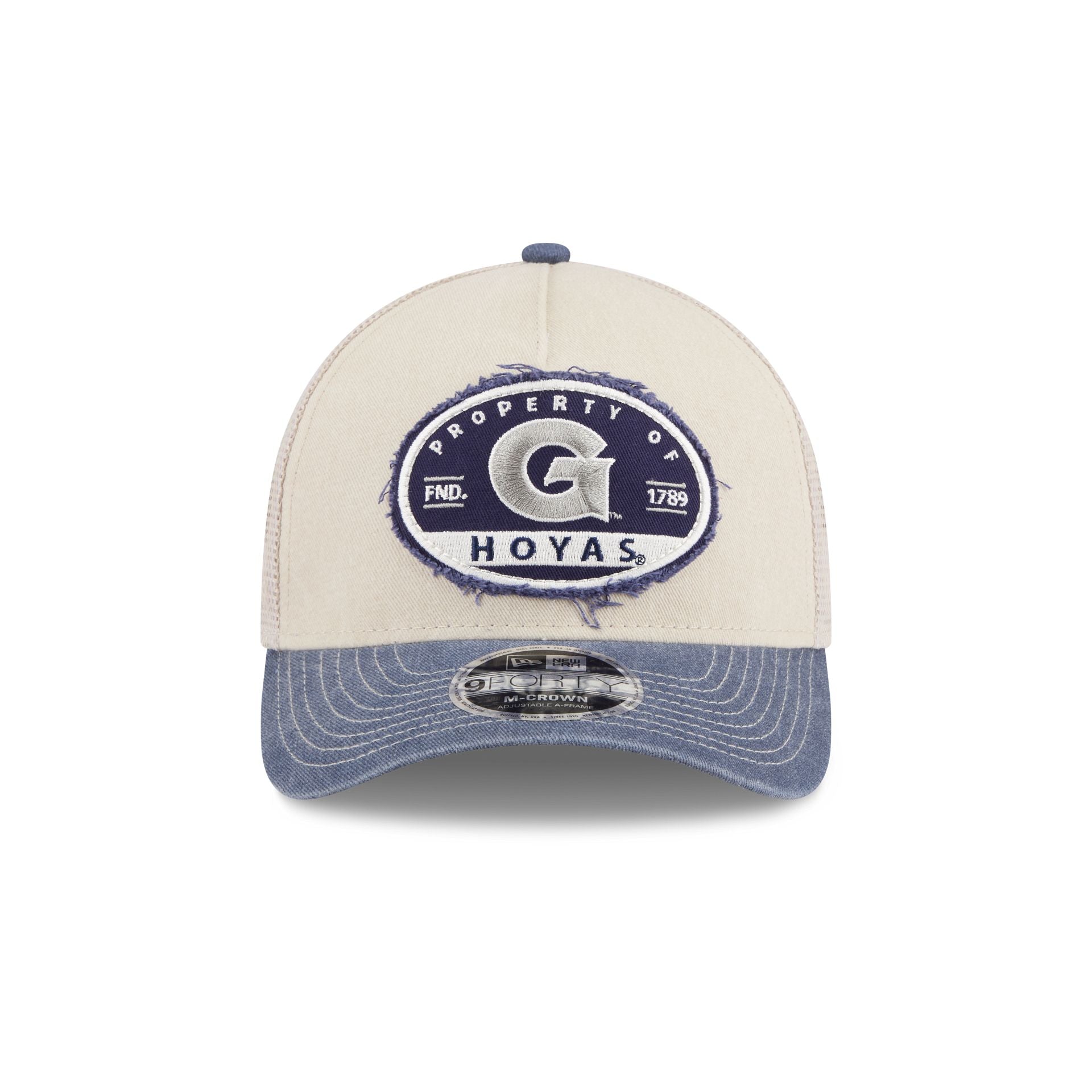 Georgetown Hoyas Frayed 9FORTY M-Crown A-Frame Trucker Hat