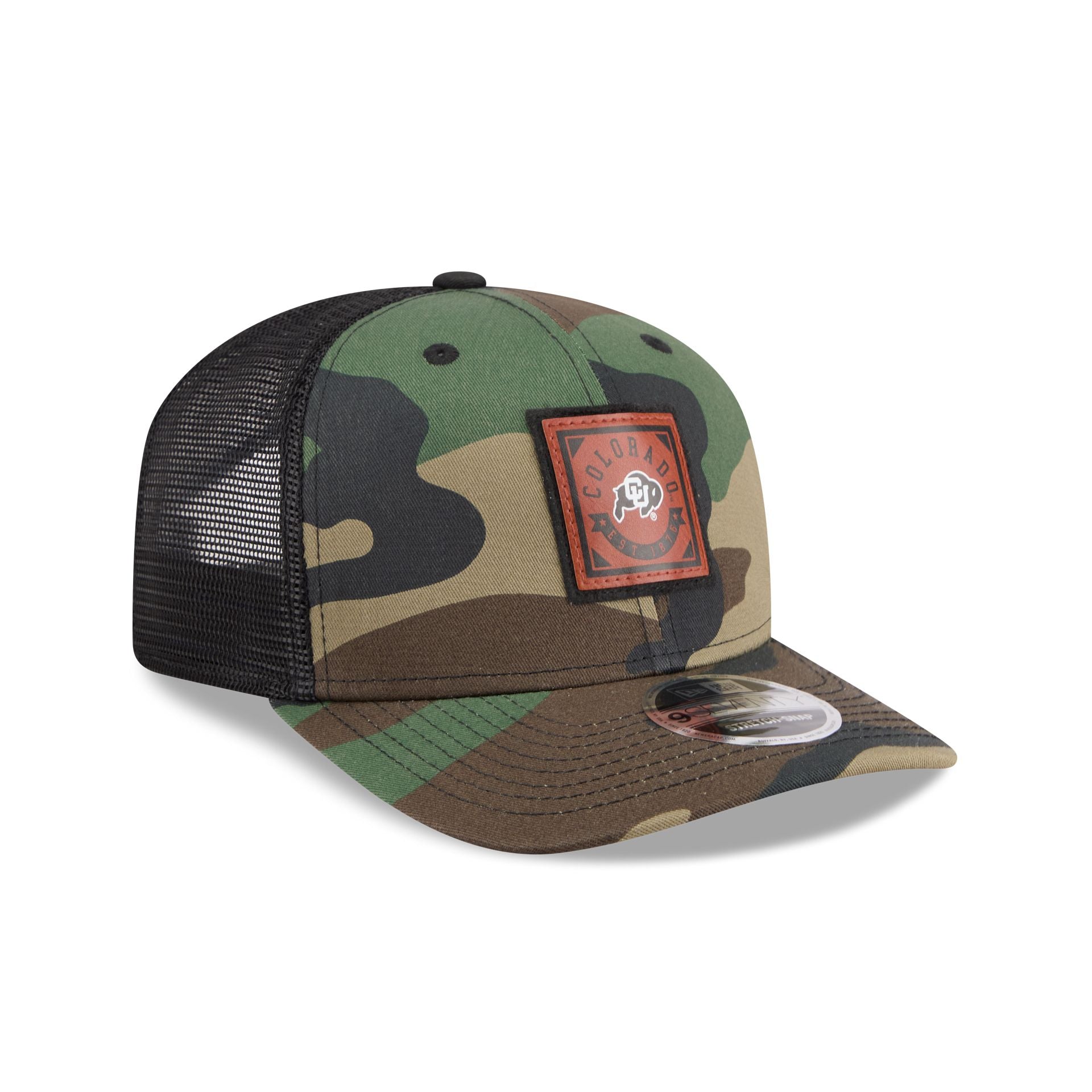 Colorado Buffaloes Camo Canvas 9SEVENTY Trucker Hat