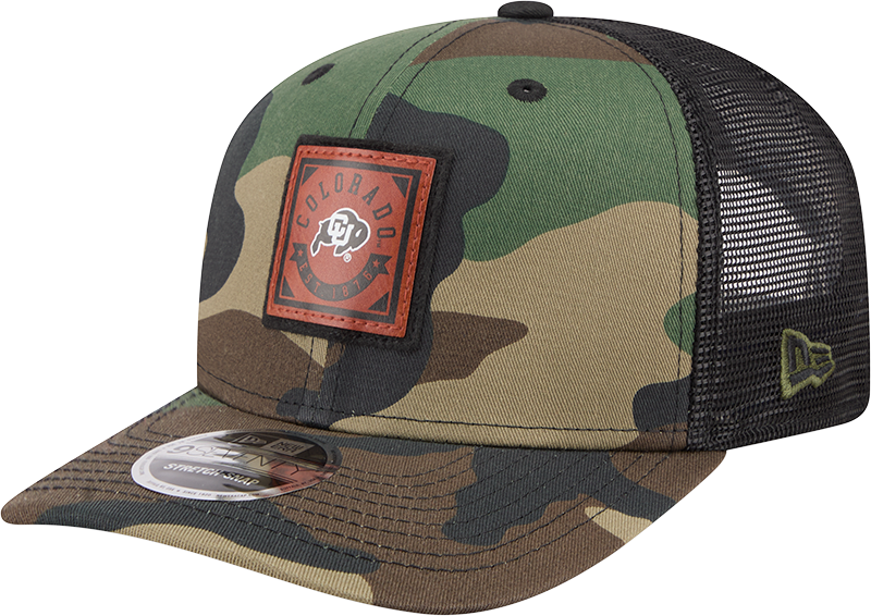 Colorado Buffaloes Camo Canvas 9SEVENTY Trucker Hat