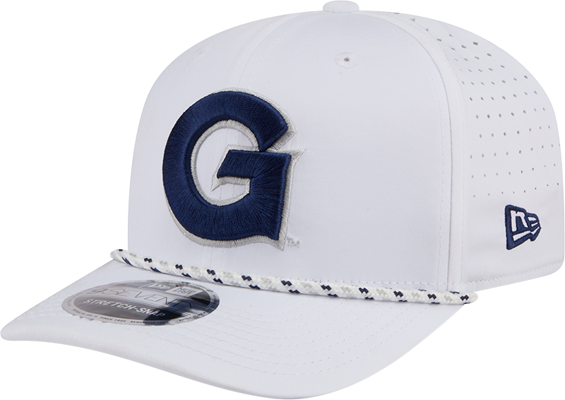 Georgetown Hoyas Optic White Performance Rope 9SEVENTY Stretch-Snap Hat