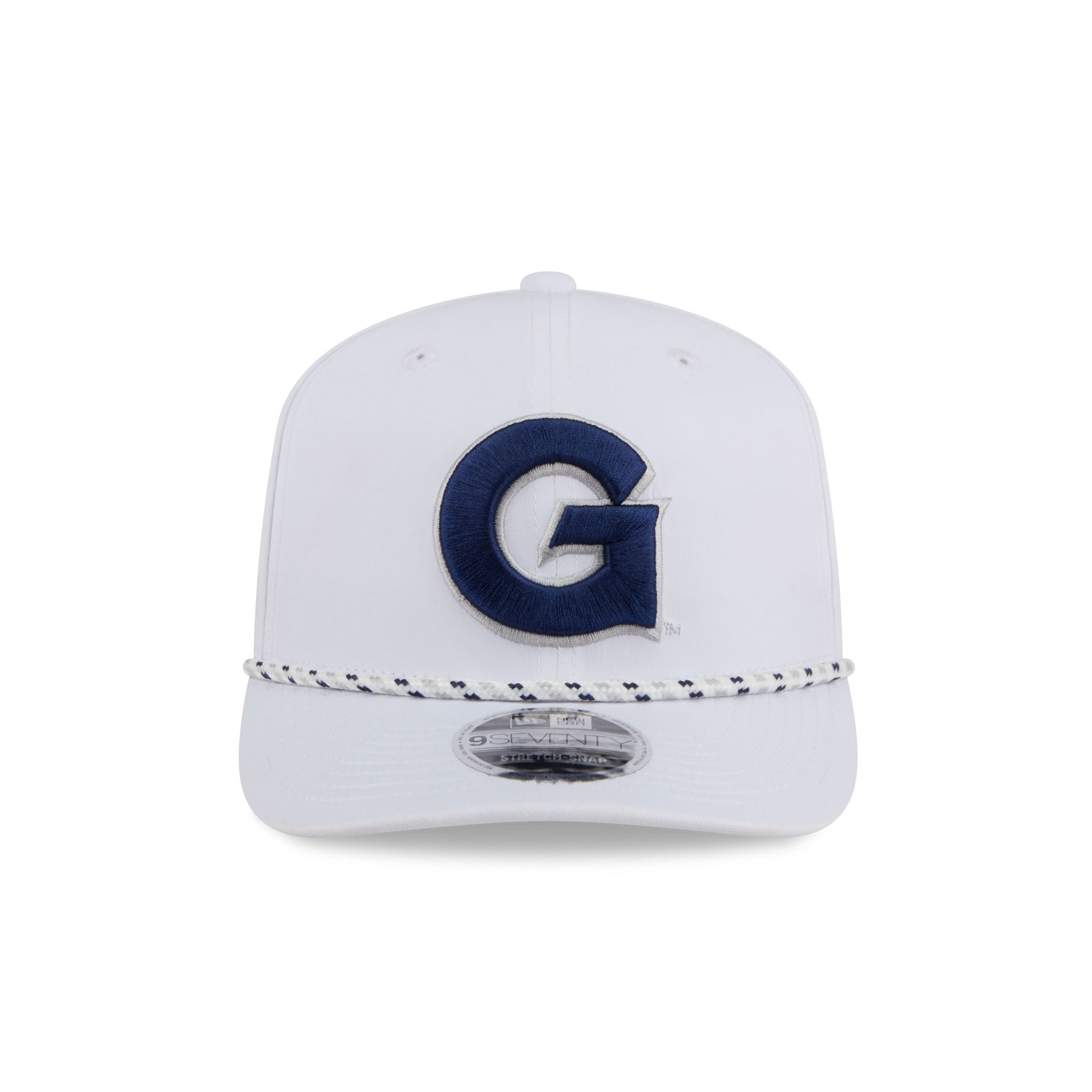 Georgetown Hoyas Optic White Performance Rope 9SEVENTY Stretch-Snap Hat