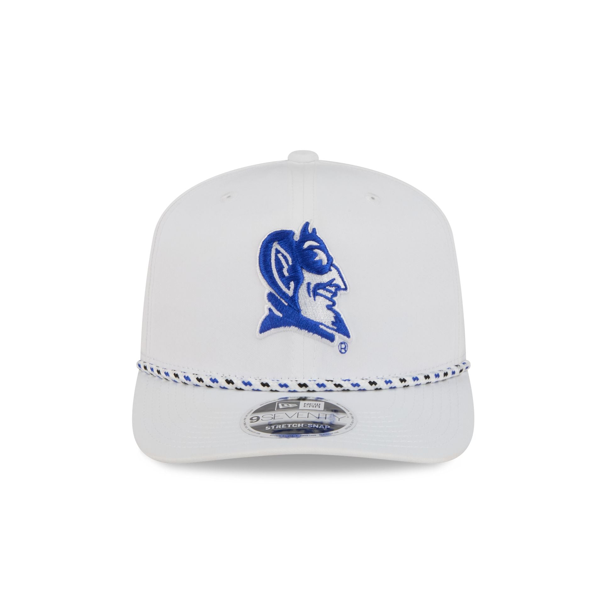 Duke Blue Devils Optic White Performance Rope 9SEVENTY Stretch-Snap Hat