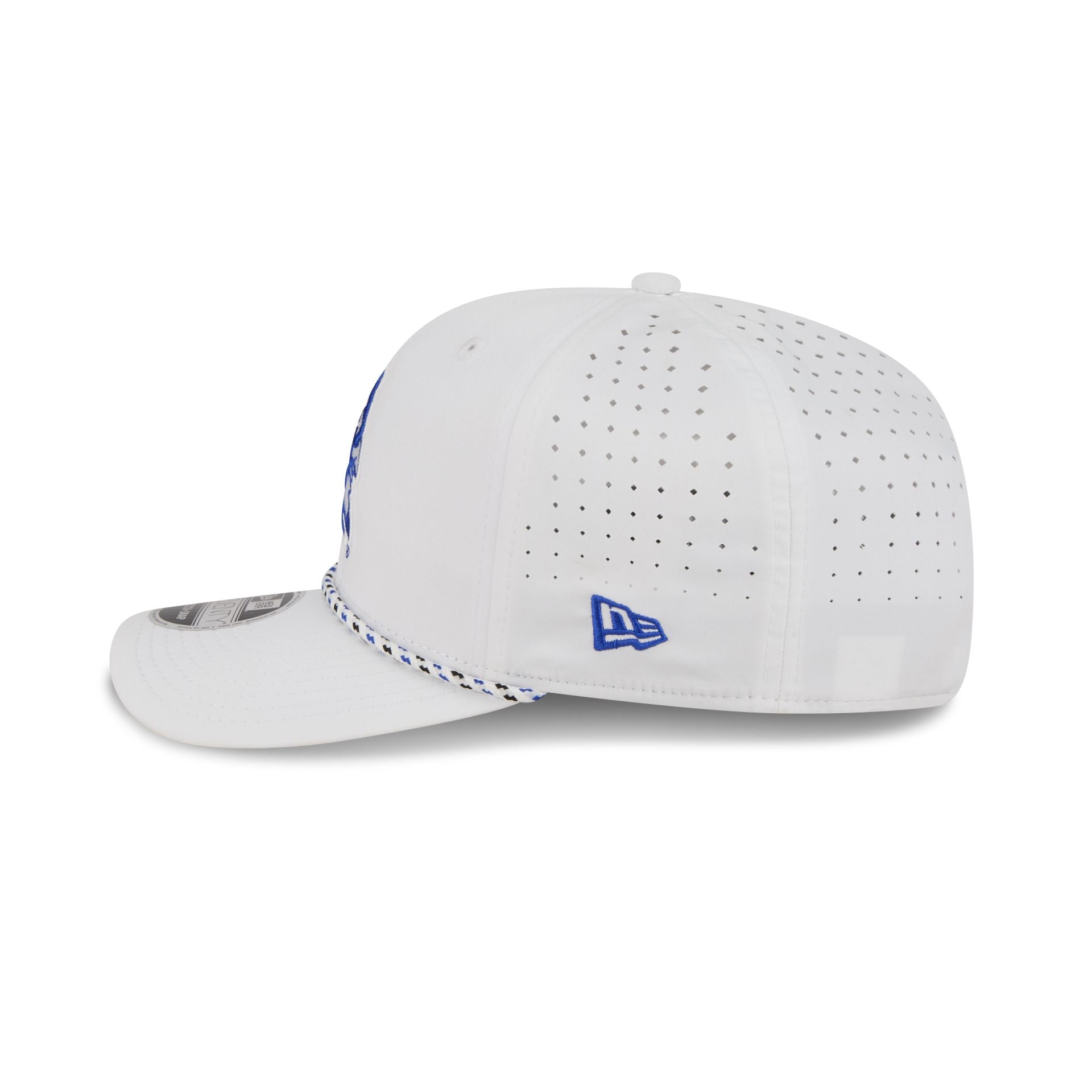 Duke Blue Devils Optic White Performance Rope 9SEVENTY Stretch-Snap Hat