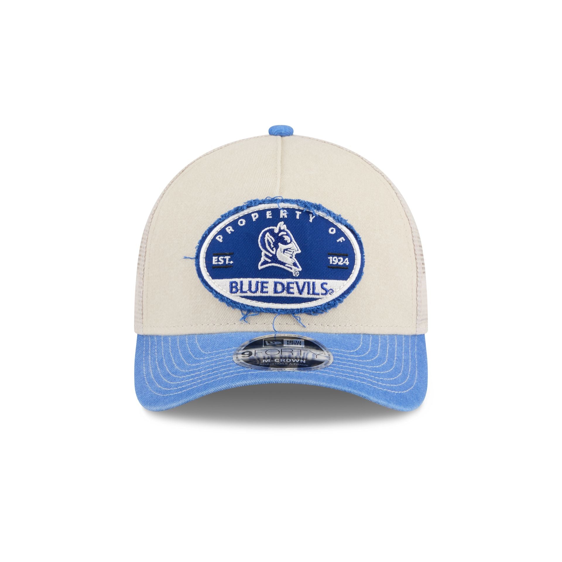 Duke Blue Devils Frayed 9FORTY M-Crown A-Frame Trucker Hat