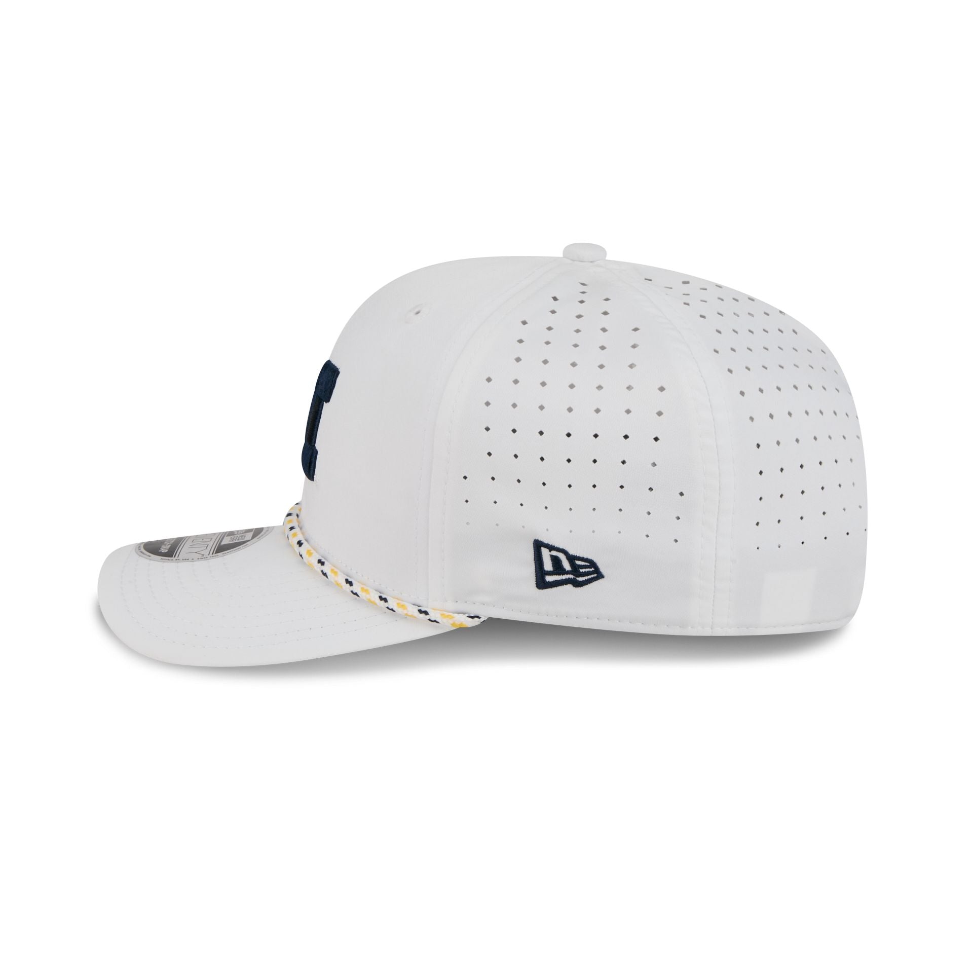 Michigan Wolverines Optic White Performance Rope 9SEVENTY Stretch-Snap Hat