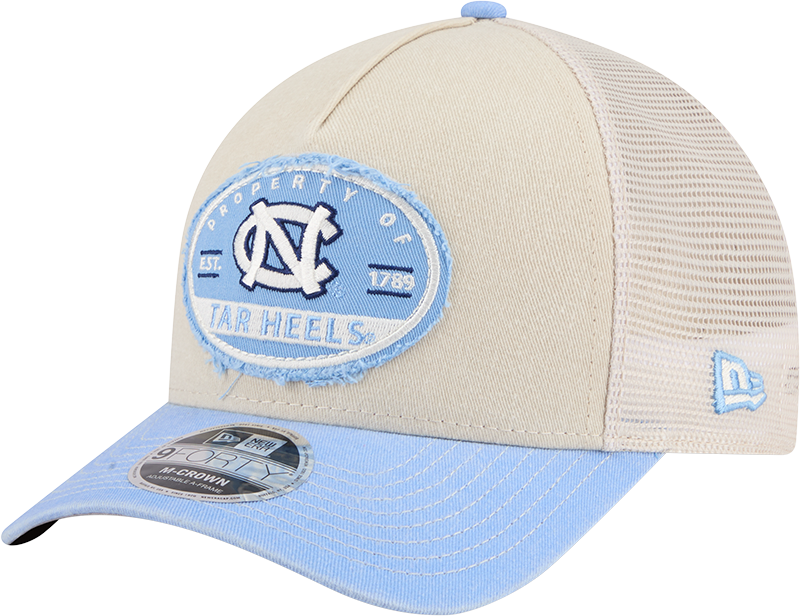 North Carolina Tar Heels Frayed 9FORTY M-Crown A-Frame Trucker Hat