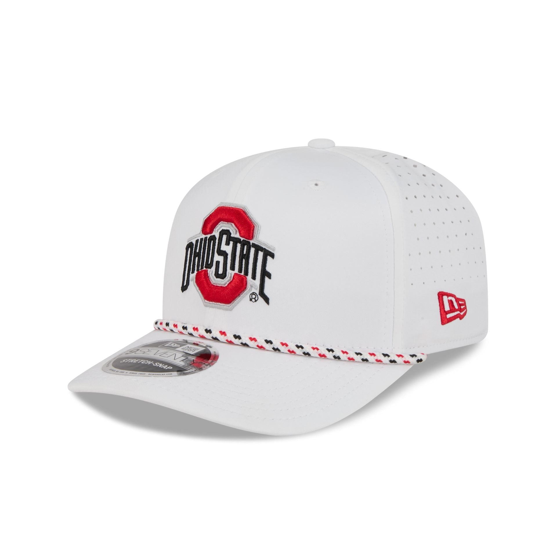 Ohio State Buckeyes Optic White Performance Rope 9SEVENTY Stretch-Snap Hat