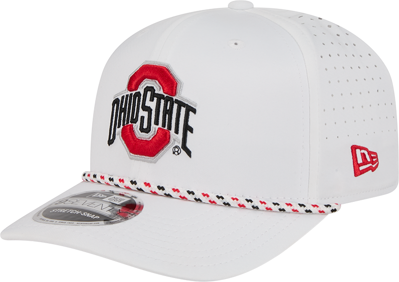 Ohio State Buckeyes Optic White Performance Rope 9SEVENTY Stretch-Snap Hat