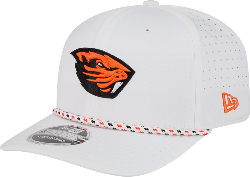 Oregon State Beavers Optic White Performance Rope 9SEVENTY Stretch-Snap Hat