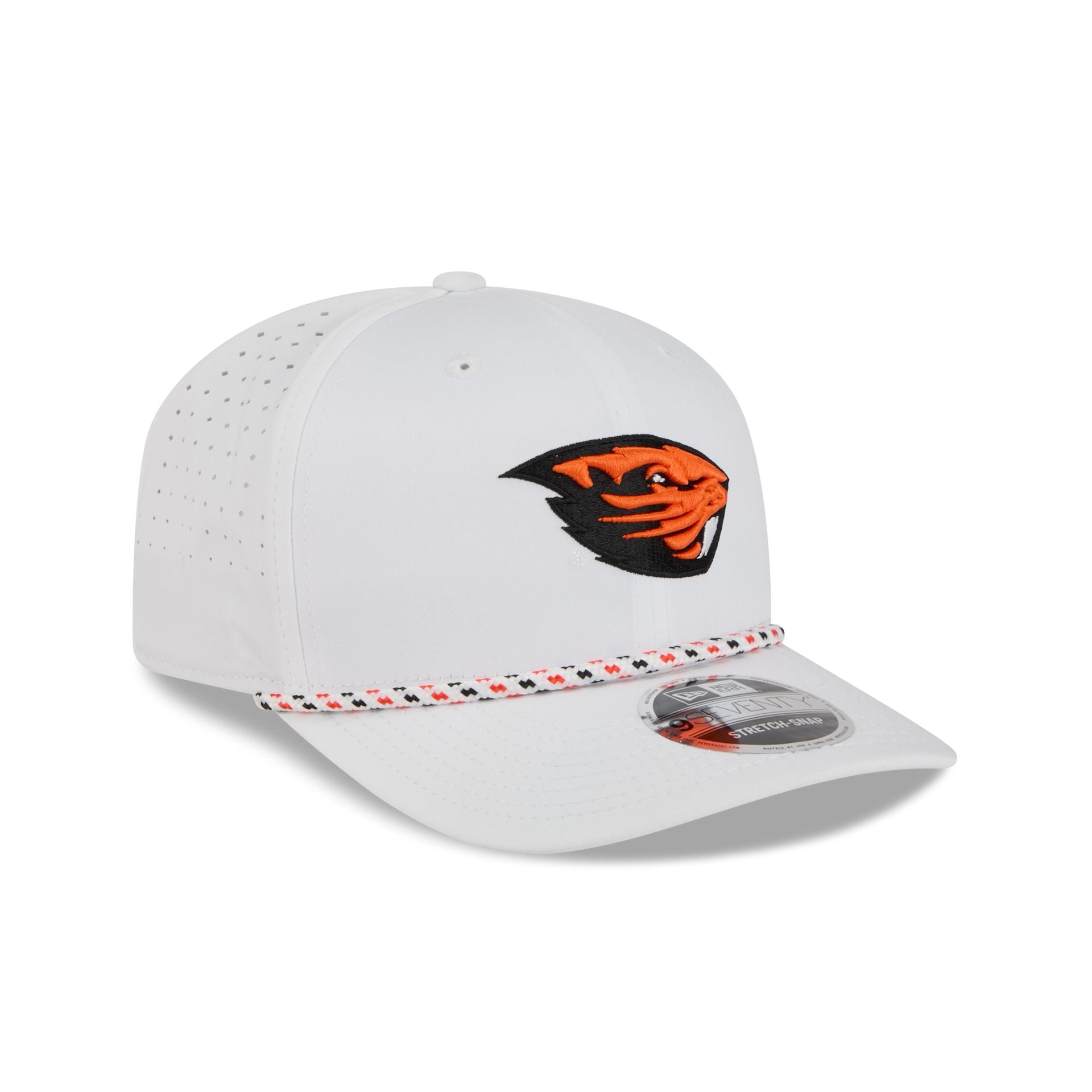 Oregon State Beavers Optic White Performance Rope 9SEVENTY Stretch-Snap Hat