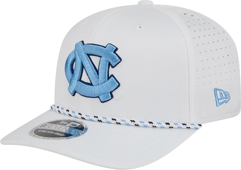 North Carolina Tar Heels Optic White Performance Rope 9SEVENTY Stretch-Snap Hat